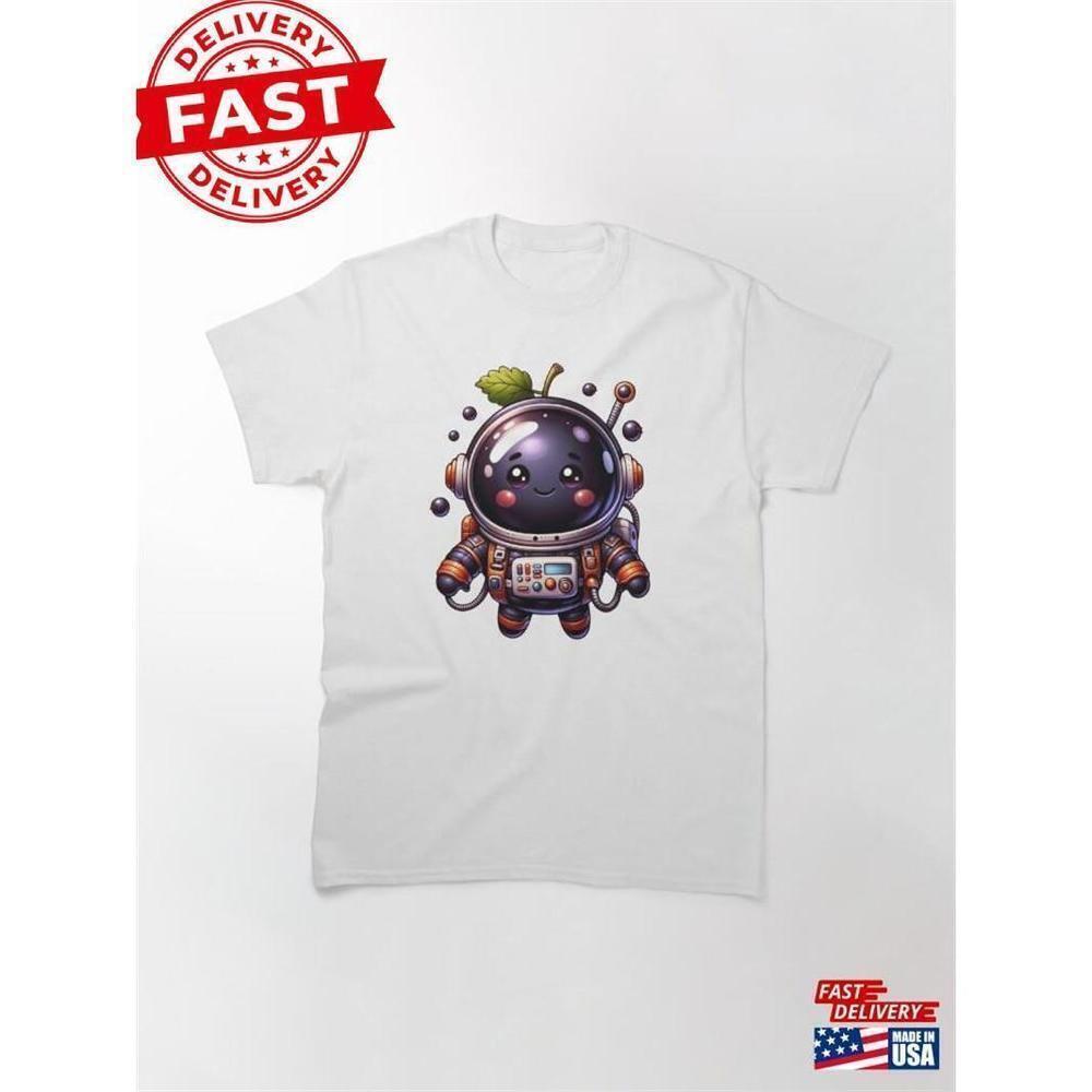 Astronaut Grape In Space Suit Illustration Classic T-Shirt